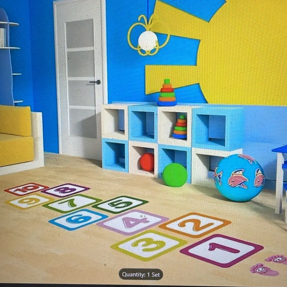 Waterproof Hopscotch Floor Decals